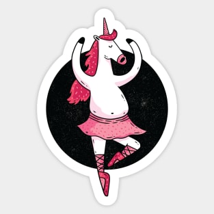 Ballet Unicorn - Funny Design Sticker